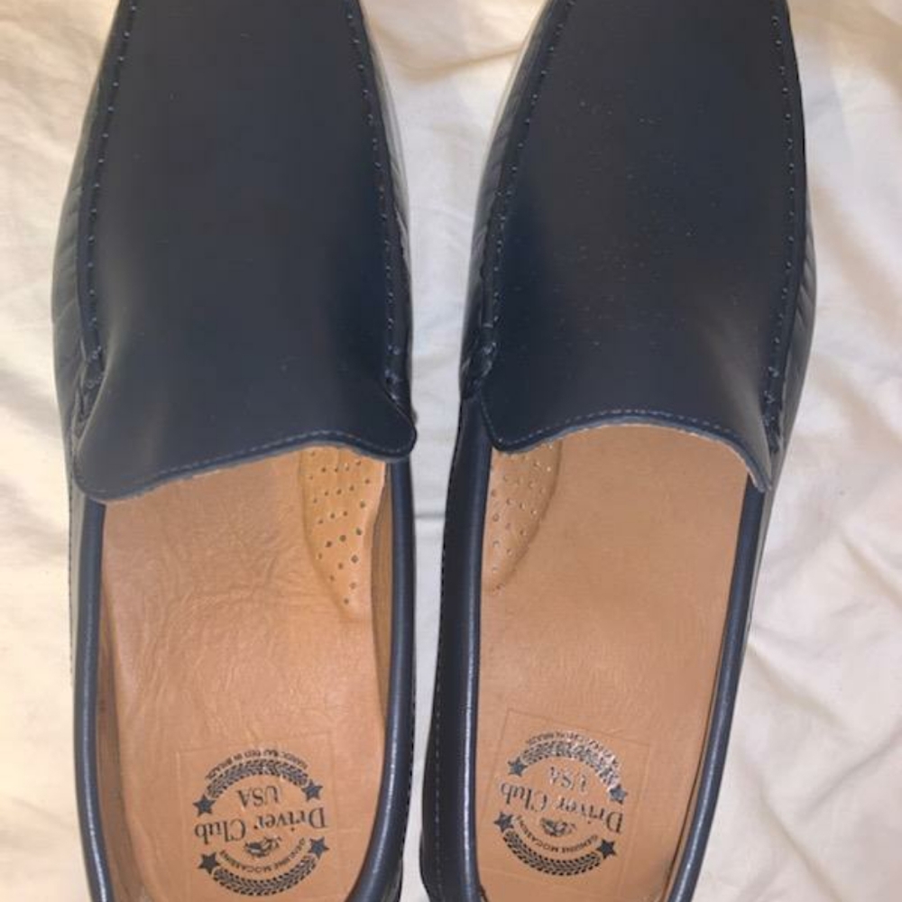 Driver Club USA Mens Destin Venetian NAVY Nappa Loafers Size 8 Medium (D  M)